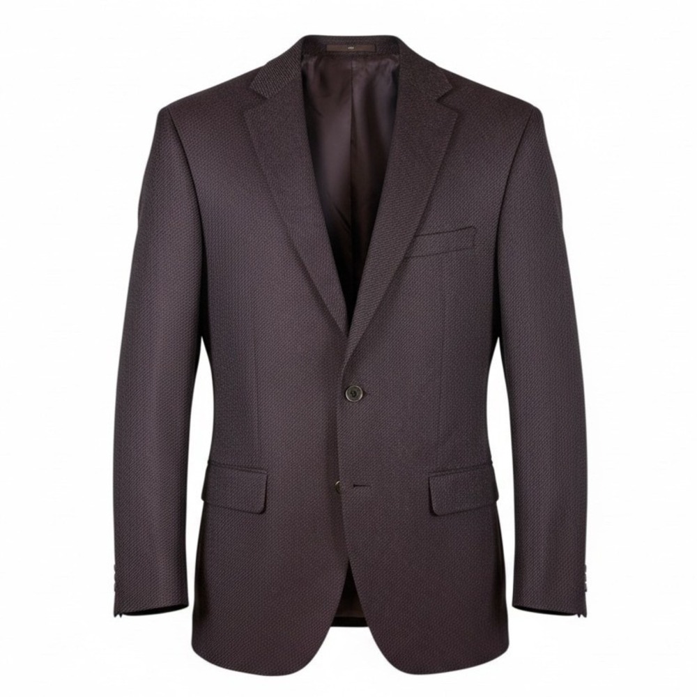 Jack Victor Exclusive Collection 44R Burgundy Wool Blazer Super 100s Canada 44 R